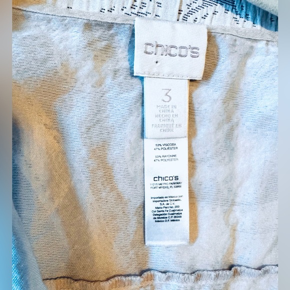 Chico's Beige Coral Yellow Ombré Duster Vest, Size 3/XL - Picture 3 of 3